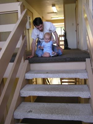 Ok, make it go down the stairs again.
