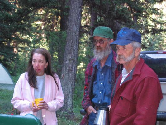 Mary Lou, Robert, and Tom at the Eder Family Campout