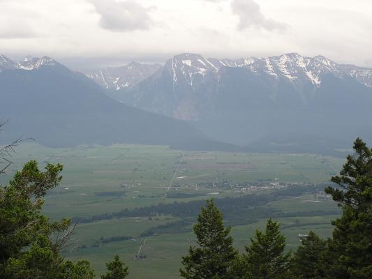 The Mission Mountains.