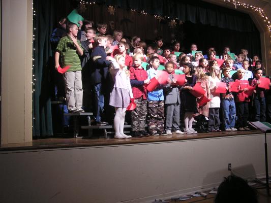Malia with her class