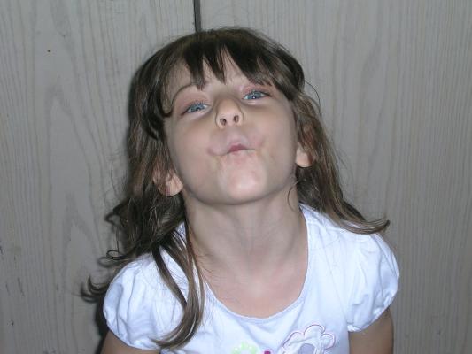 Andrea wants a kiss.
