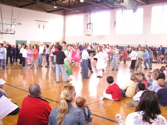 Student's dancing.