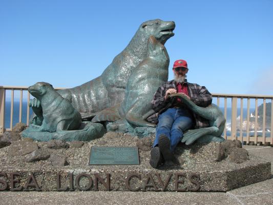 Robert at the Sea Lion Caves in Oregon.