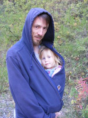 David keeps Sarah warm.