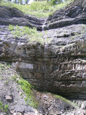 Mini waterfall.
