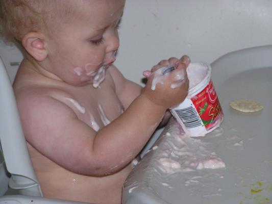 mmmmmm strawberry yogurt