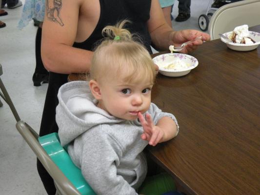 Icecream Sundays at VBS parents night.