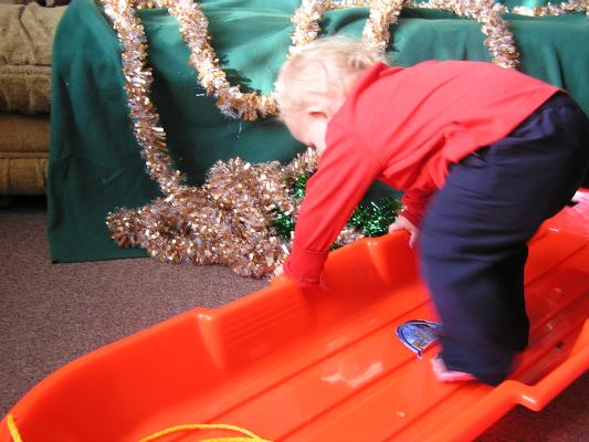 Time to get out of this sled.
