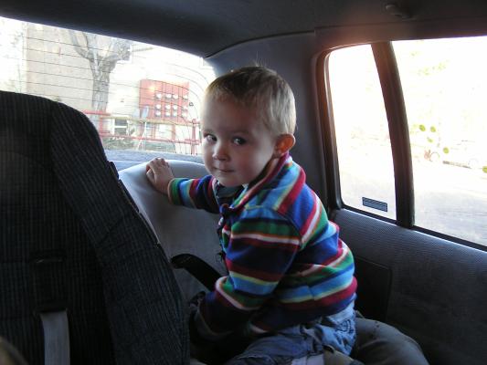 Today we are switching car seats.