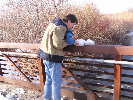 We're on the bridge at the East Gallatin Recreation Area.