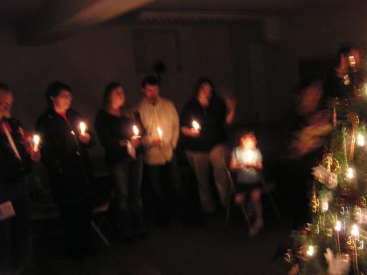 Christmas Eve service.