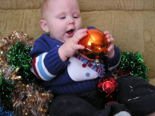 Here is  a big yummy Christmas ball.