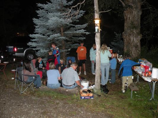 the lantern shines on the GVCC campout