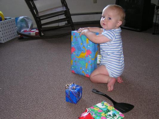 Look it is a present from your great grandma and grandpa!
