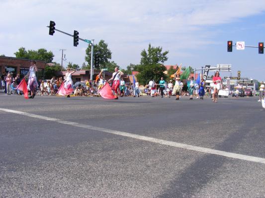 Flags in parade