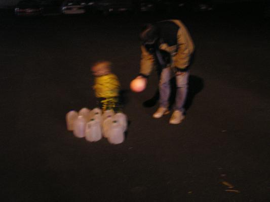 Milk jug bowling