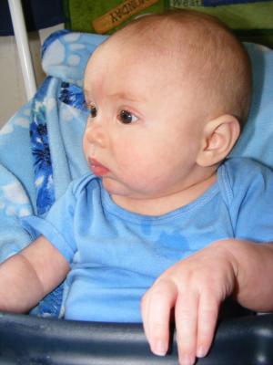 Joshua wearing blue