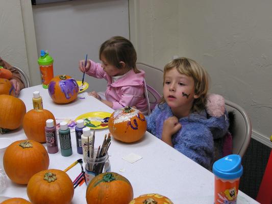 GVCC Fall Party - Pumpkin painting.