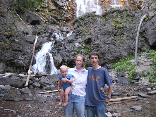Noah, Katie & David at Morrell Falls