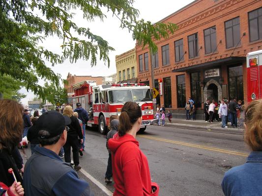 There's the fire truck