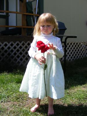 Mommy got a flower for Mothers day.