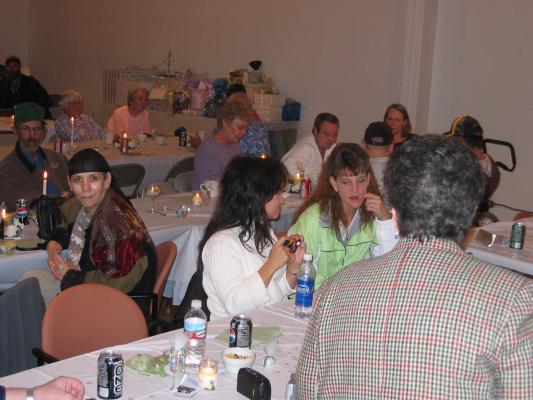 people at reception