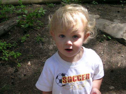 Noah poses for a picture.