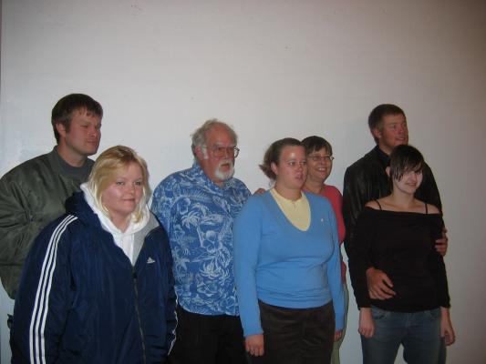 Brevik Family: Ralphie and his girl friend, Ralph, Shannon, Linda, Aaron and his girl friend