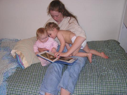 Sarah and Noah like bedtime stories.