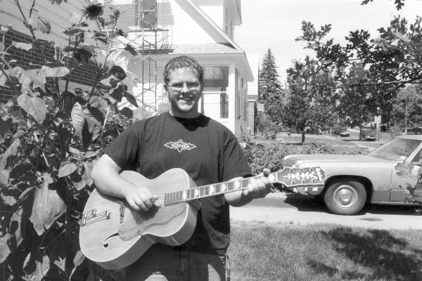 Titus with his guitar