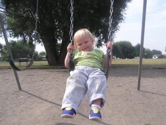Sarah swinging