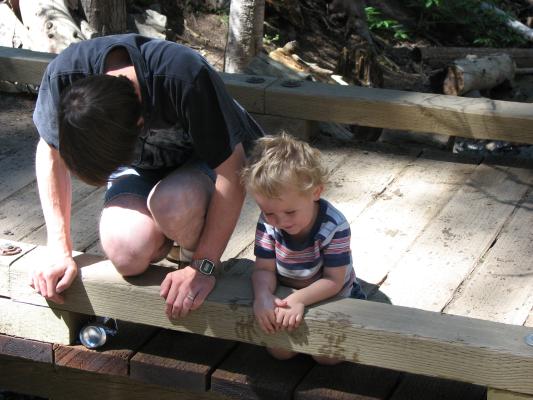David and Noah playing