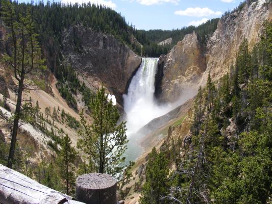 Yellowstone Falls.