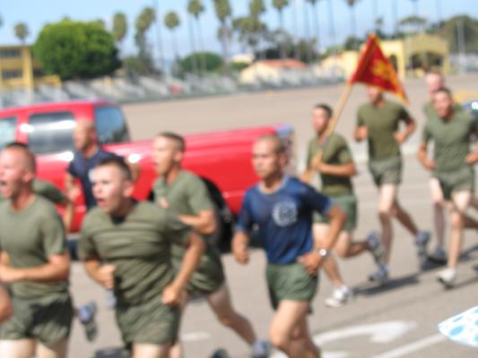 Matthew graduated from Marine boot camp.
