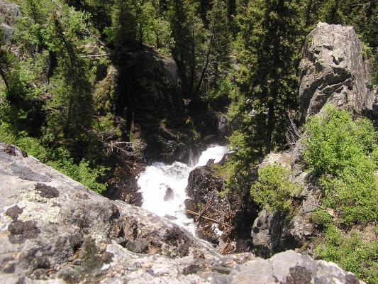 View at the falls below.