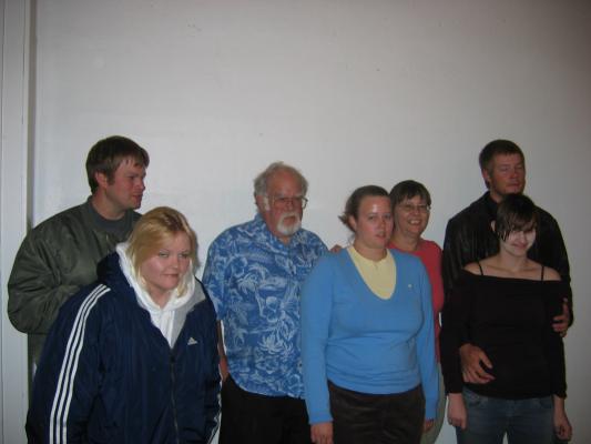 Brevik Family: Ralphie and his girl friend, Ralph, Shannon, Linda, Aaron and his girl friend