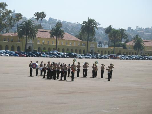 Matthew graduated from Marine boot camp.
