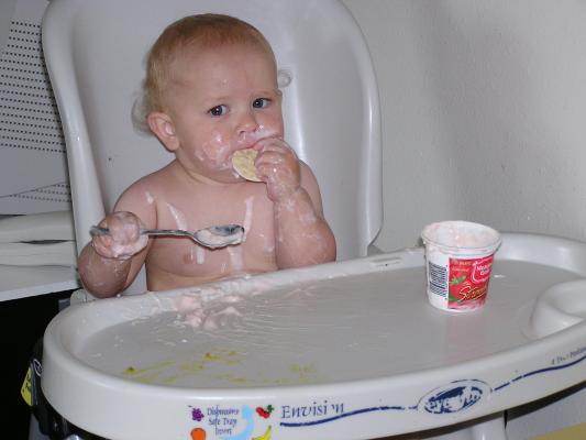 I think yogurt is good for dipping crackers in.