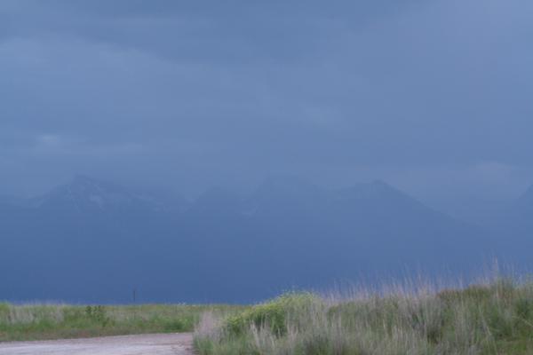 Foggy mountains at the Bison Range.