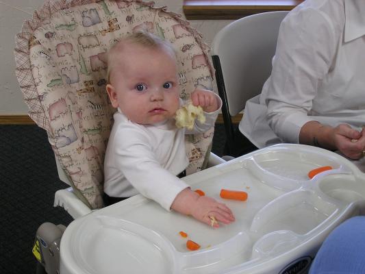 Nicholas loves bread and carrots.