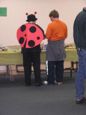 It's a lady bug costume