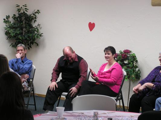Mike and Pam Lebrecht were contestants in the Valentines Married Game.