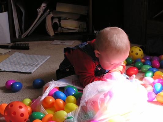 Hunting for Easter eggs is easy.
They are all in the bag!