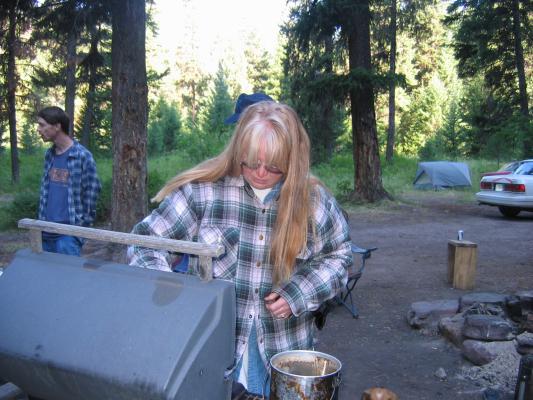 Carla cooking