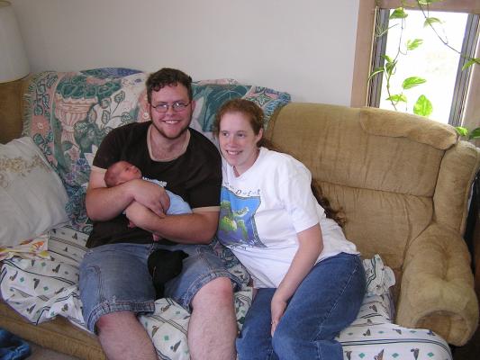 Uncle Titus and Mommy with Noah
