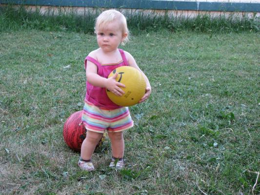Sarah has two balls