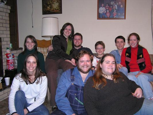 Erin, Jaimee, Titus, Joe, David, Katie, Lindsay, Benji and Jamie.