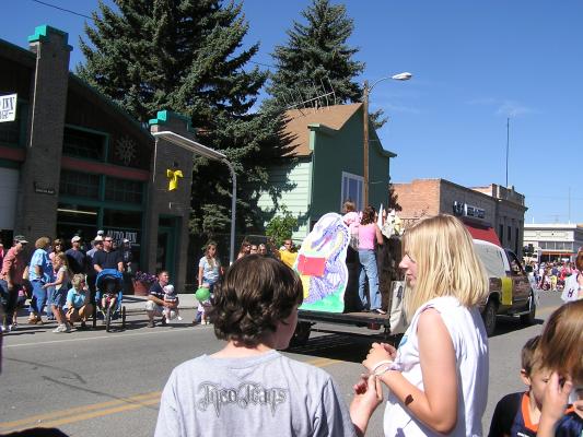 There goes the library's float.