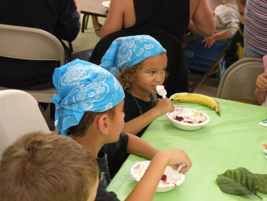 Icecream sundays at Vaction Bible School.