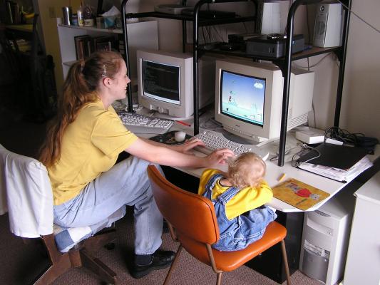 We know who plays video games in this family.